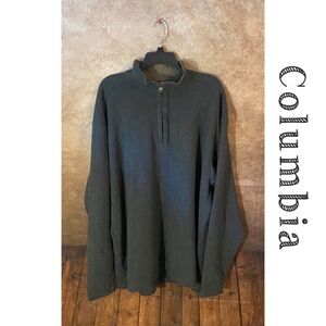 Columbia sportswear XCO grey ribbed sweater pullover-mens size XL-EUC